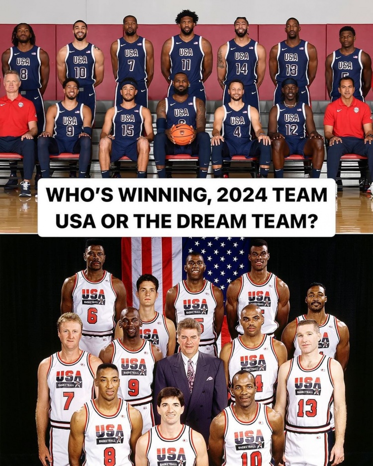 ️美媒：梦一队vs2024美国队 谁能赢？